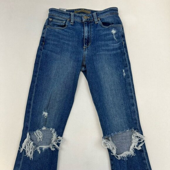 Joes Womens Skinny Jeans Blue Distressed Frayed Mid Rise Denim 26 Waist - Picture 6 of 10